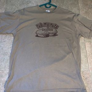 “Rub my nuts” tee shirt